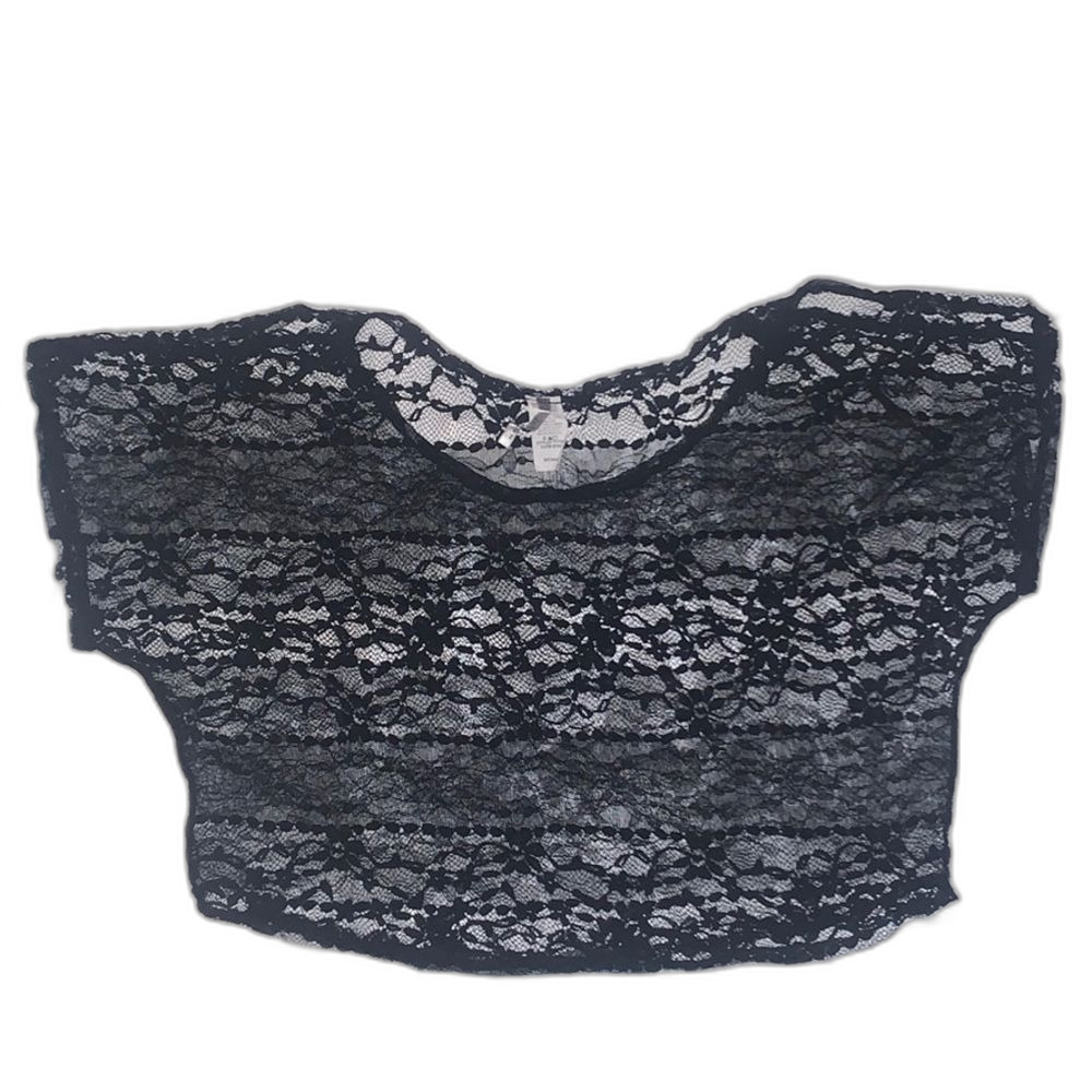 Lacey Crop Top with Peekaboo Shoulder​